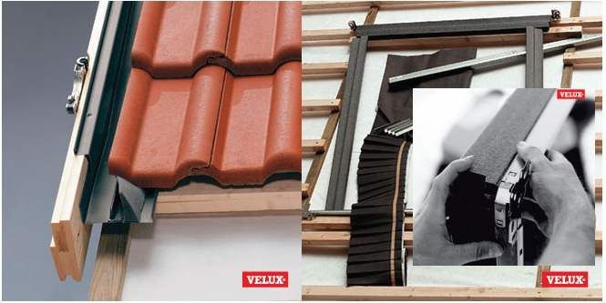 Pieslēgumi jumta logiem VELUX EDW 0000 . FK08